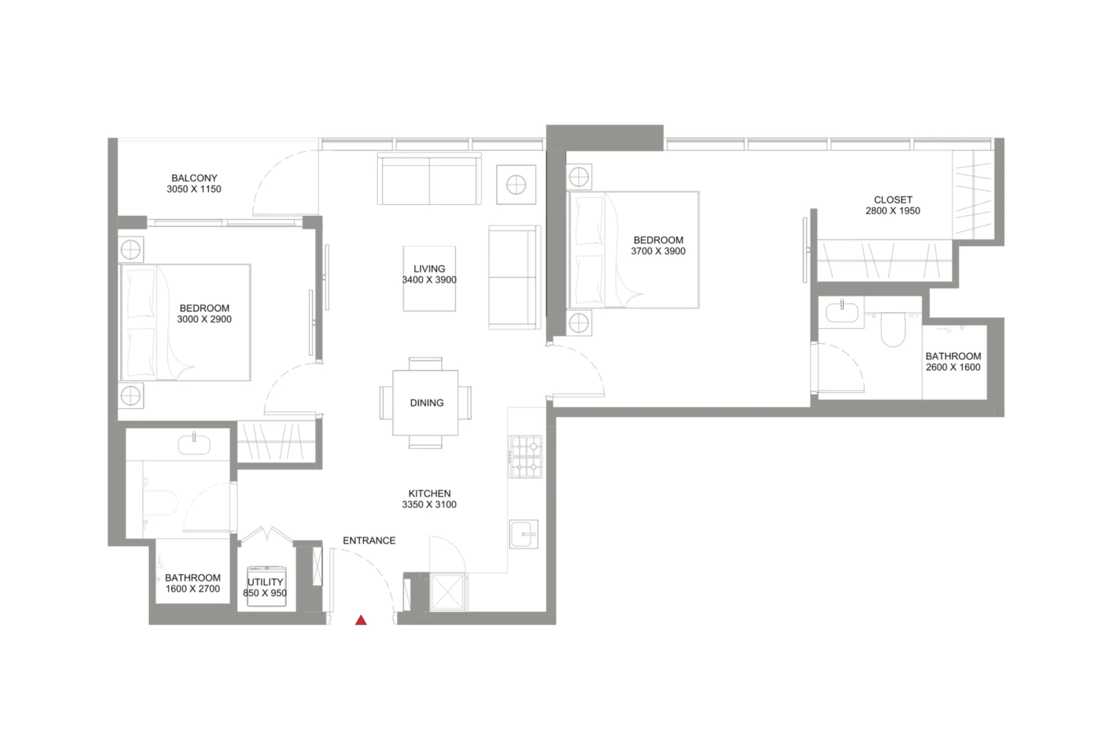 Floor plan for Type C