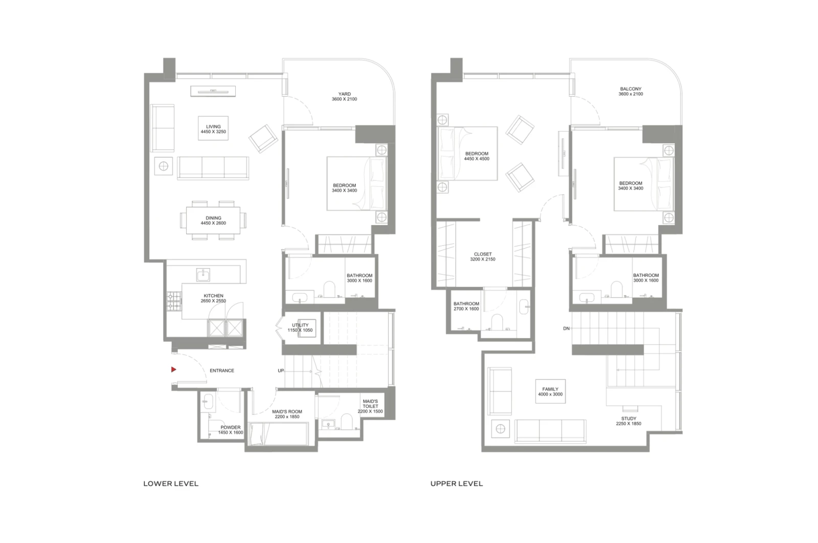 Floor plan for Type B