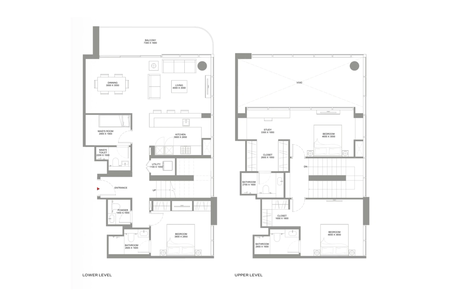 Floor plan for Type A