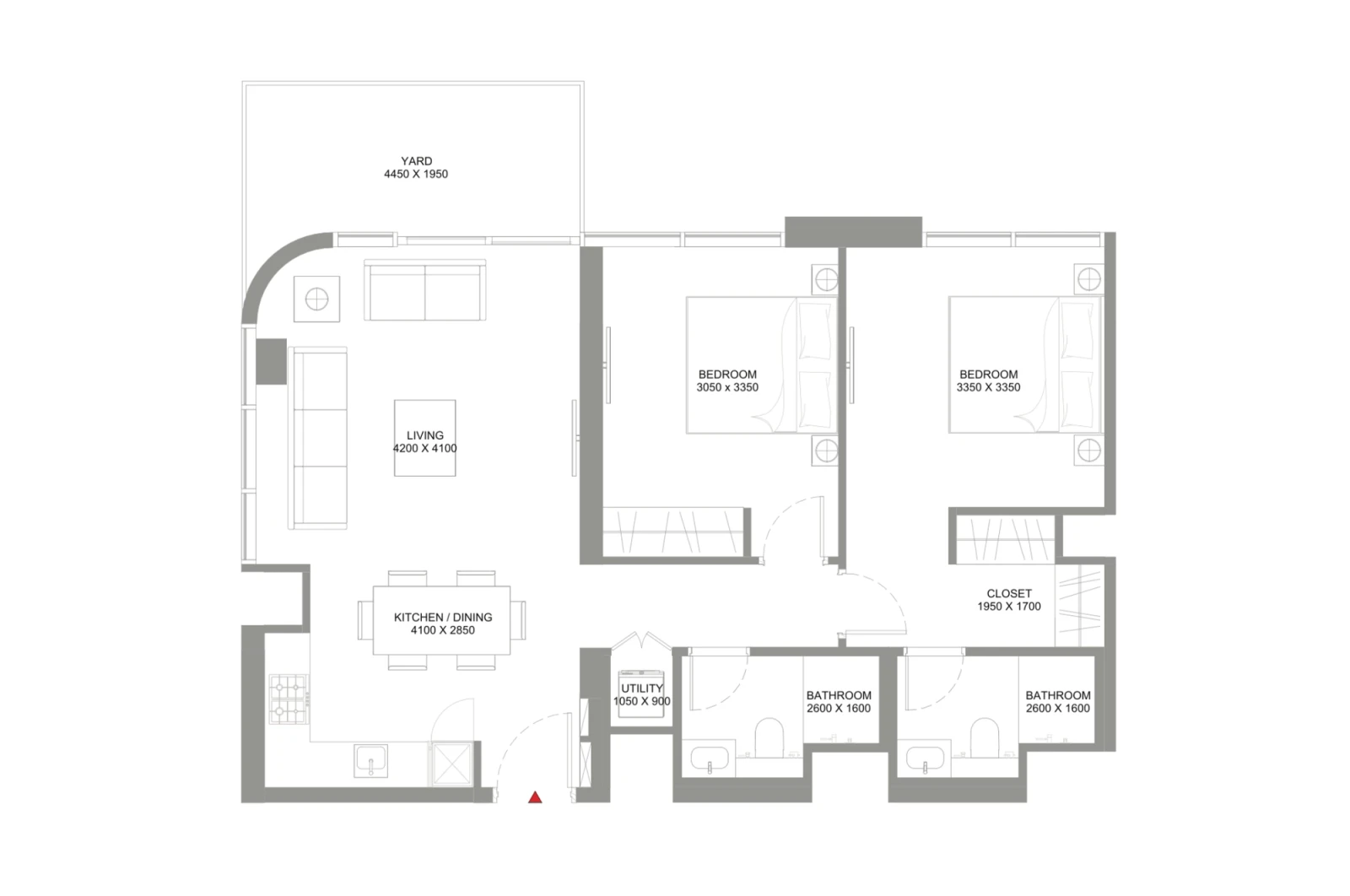 Floor plan for Type I