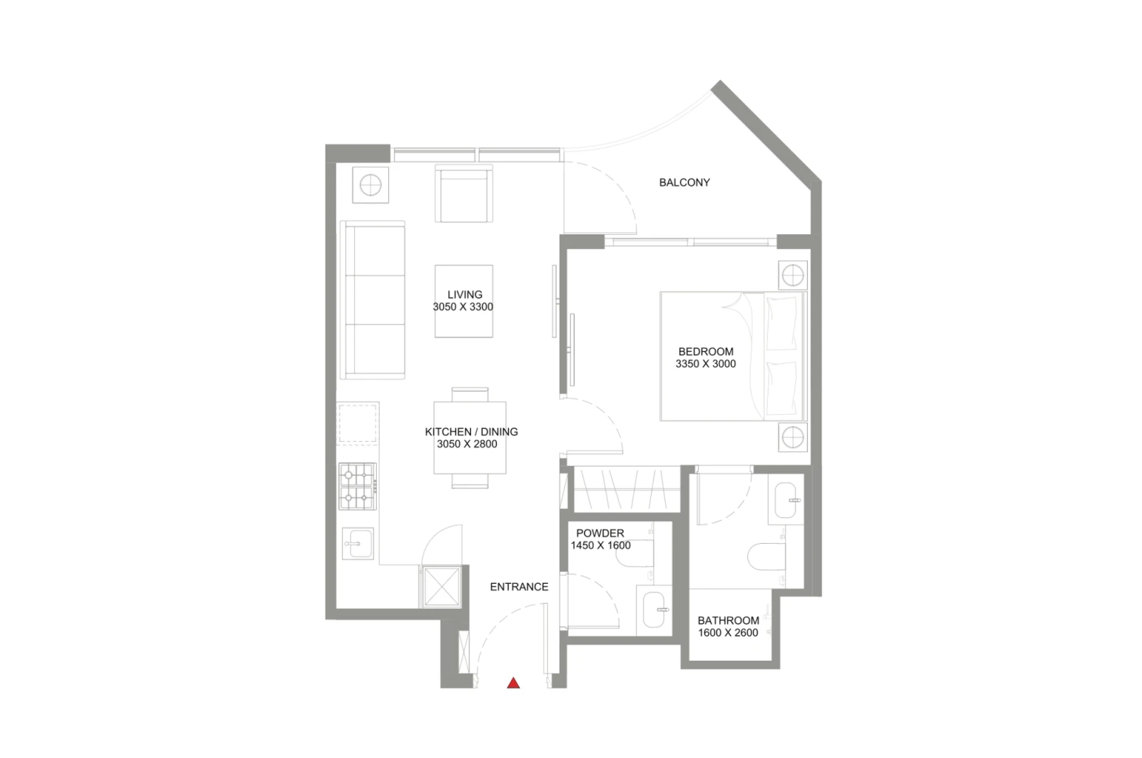 Floor plan for Type B