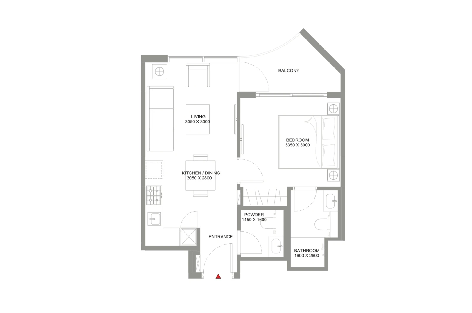 Floor plan for Type B