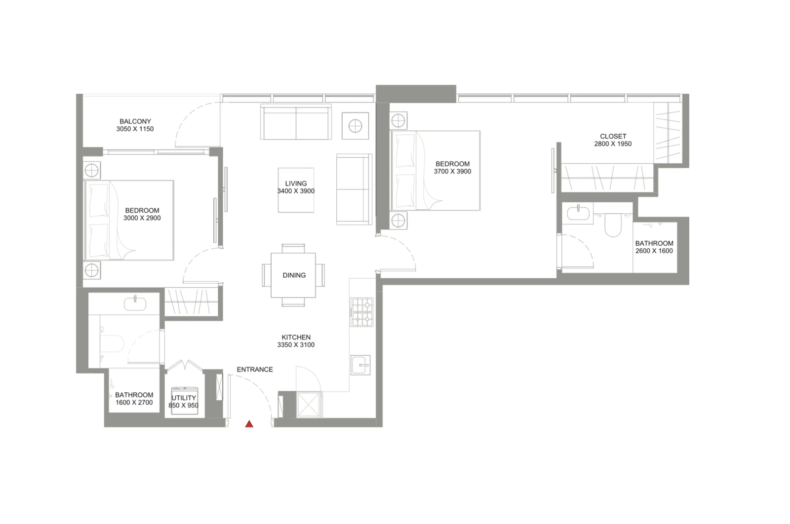 Floor plan for Type C