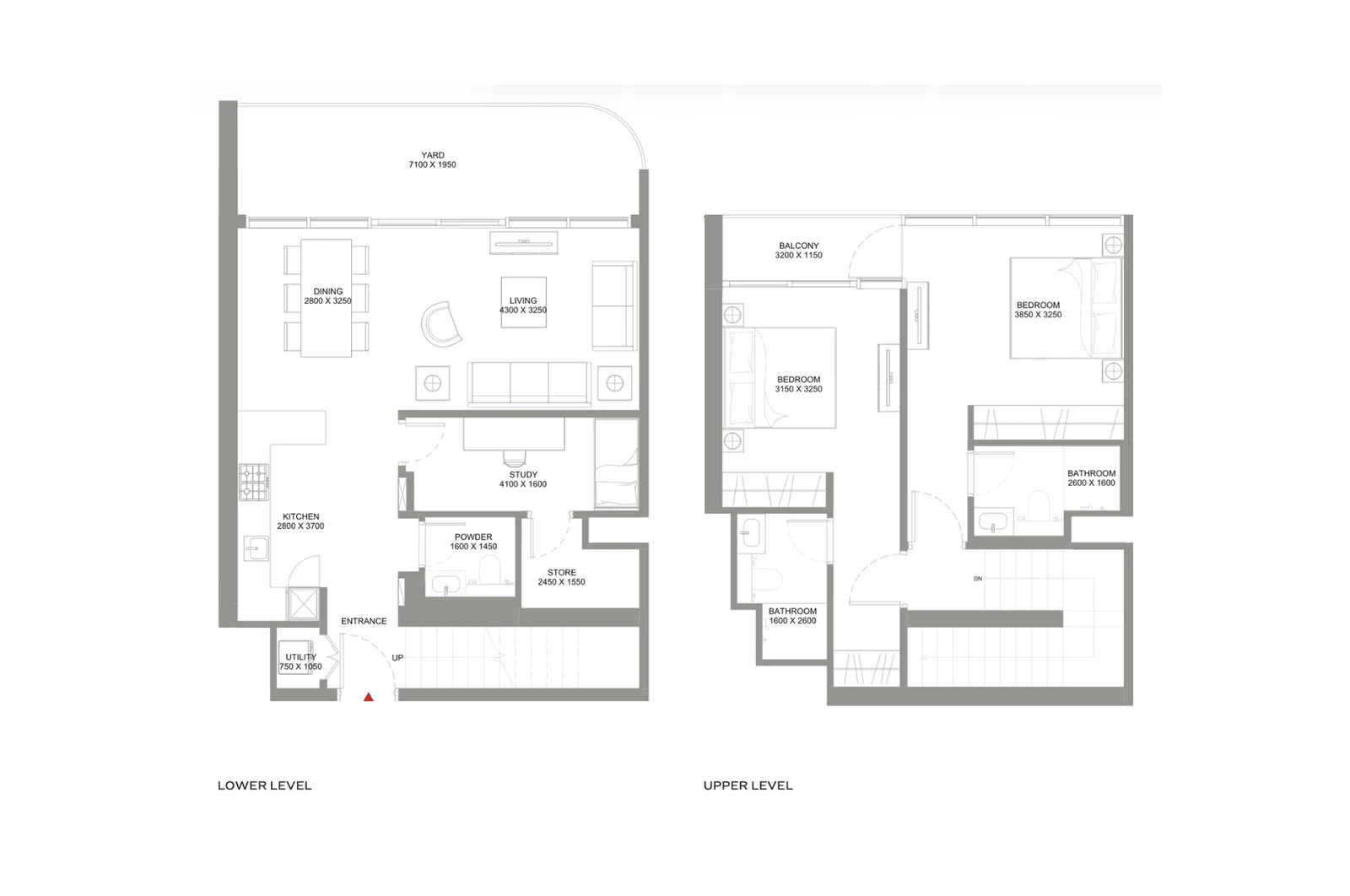 Floor plan for Type J