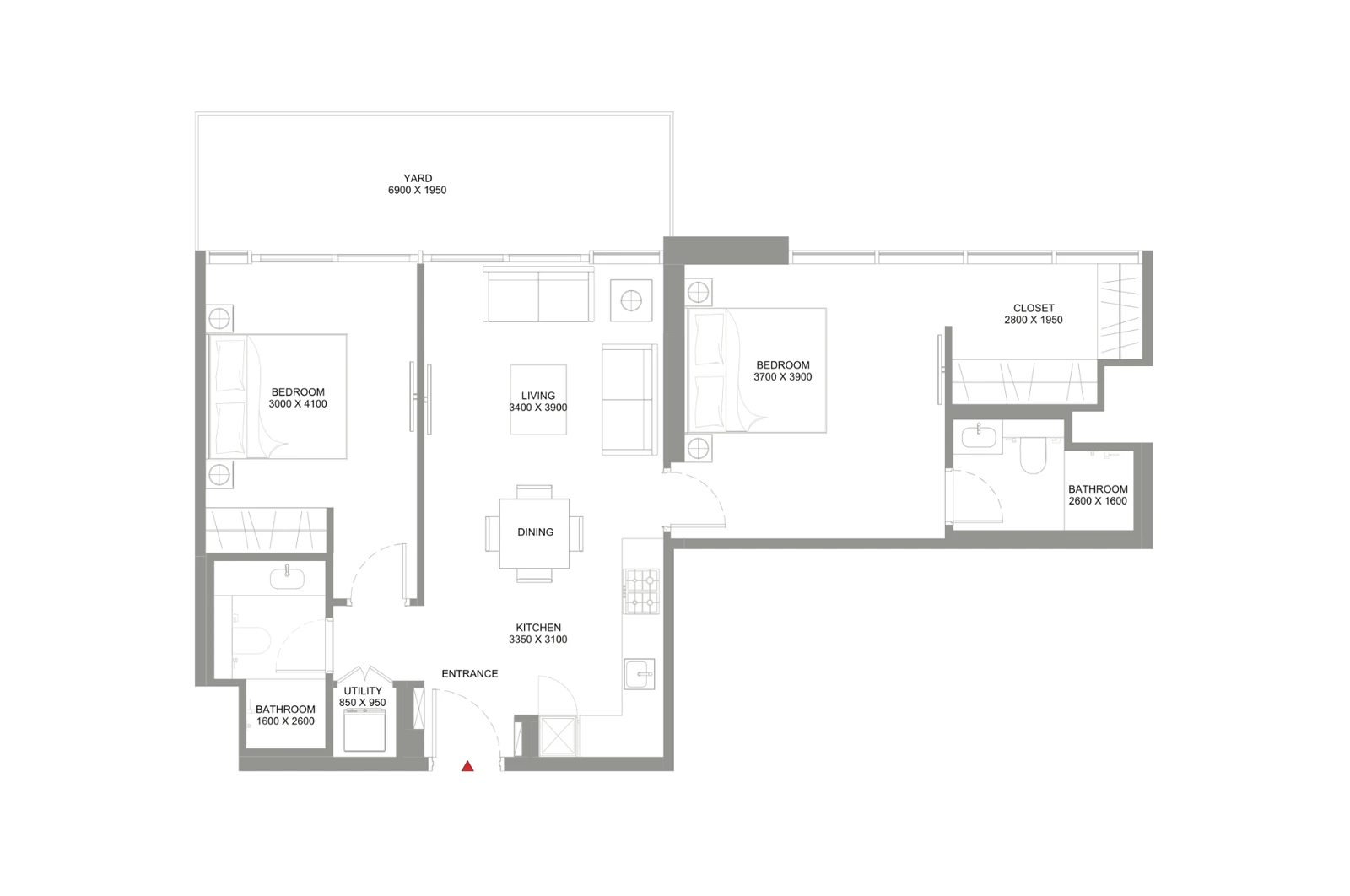 Floor plan for Type H
