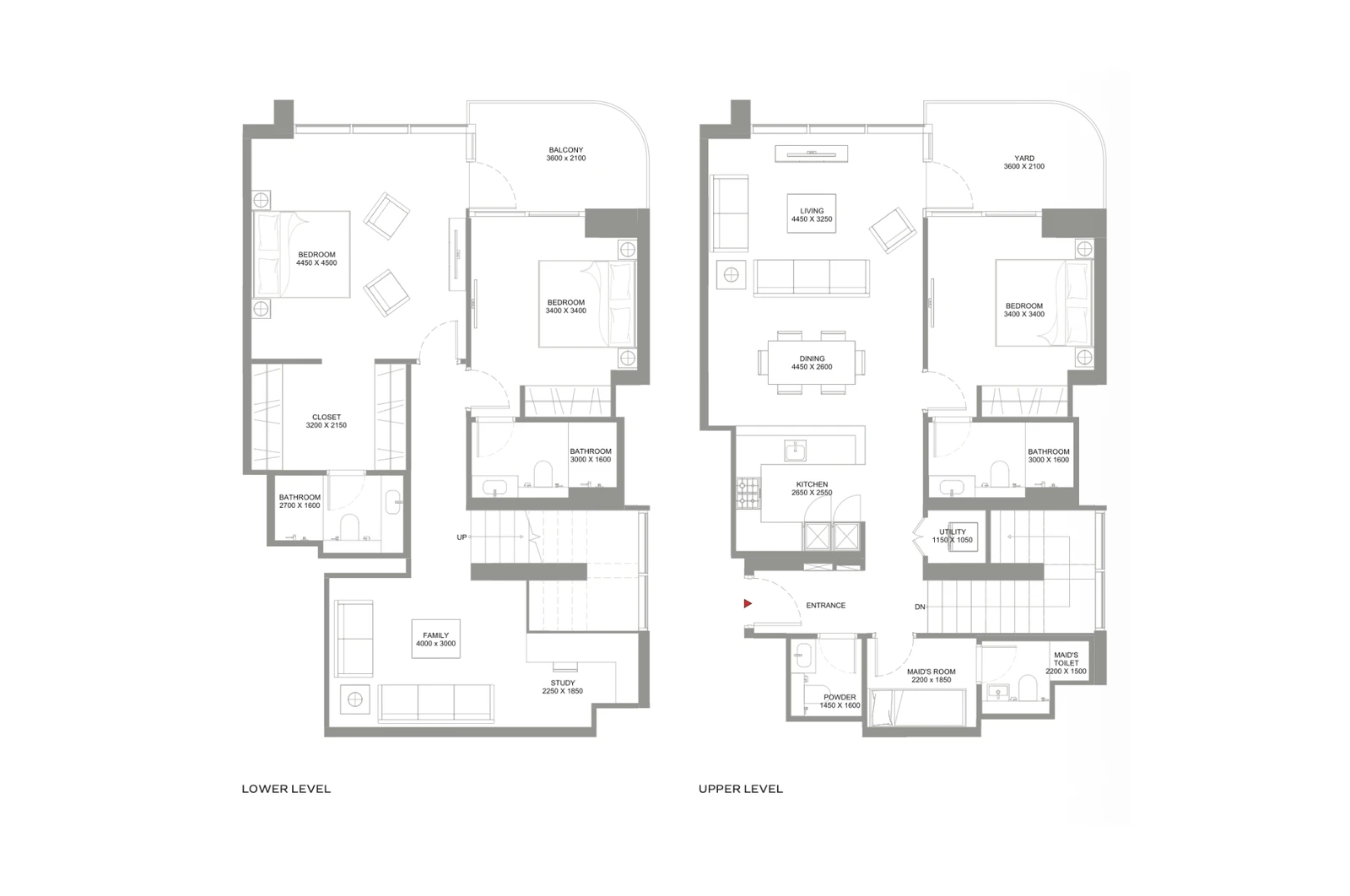 Floor plan for Type E