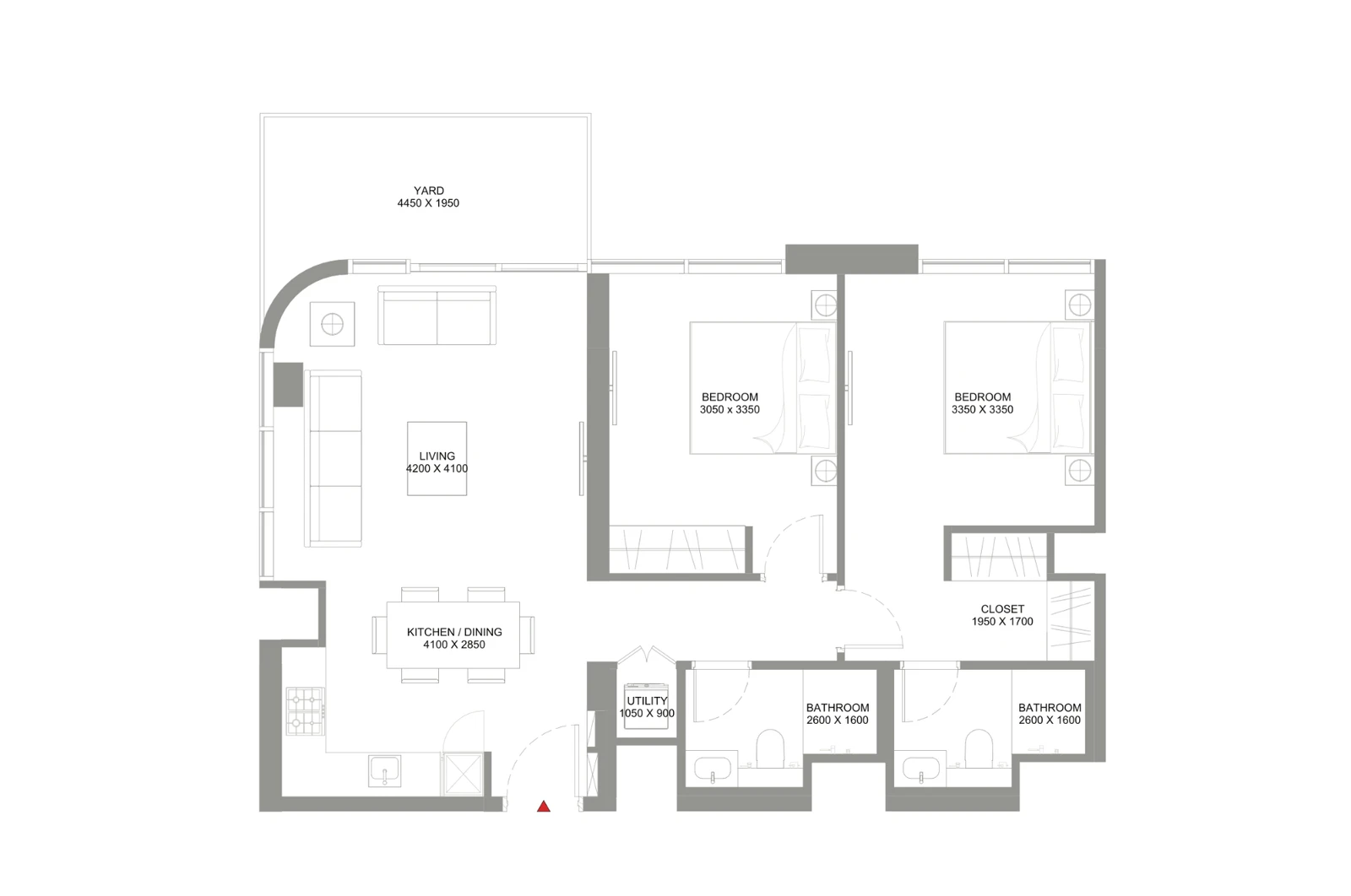 Floor plan for Type I