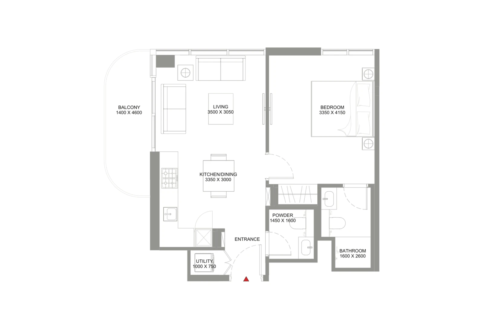 Floor plan for Type C