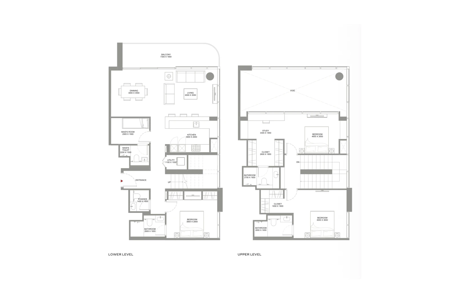 Floor plan for Type A