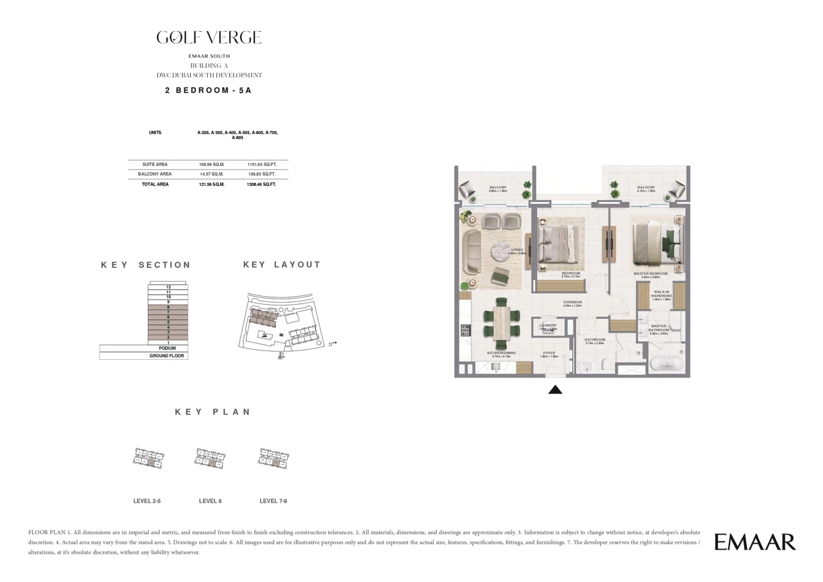Floor plan for Type 5A
