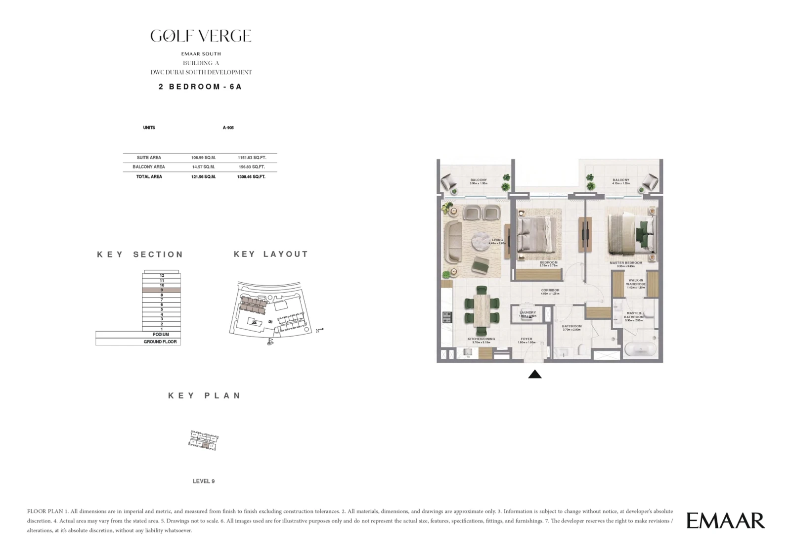 Floor plan for Type 6A