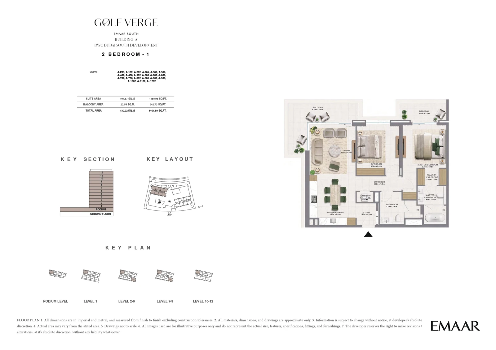 Floor plan for Type 1