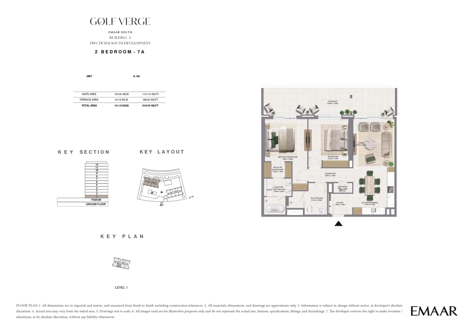 Floor plan for Type 7A