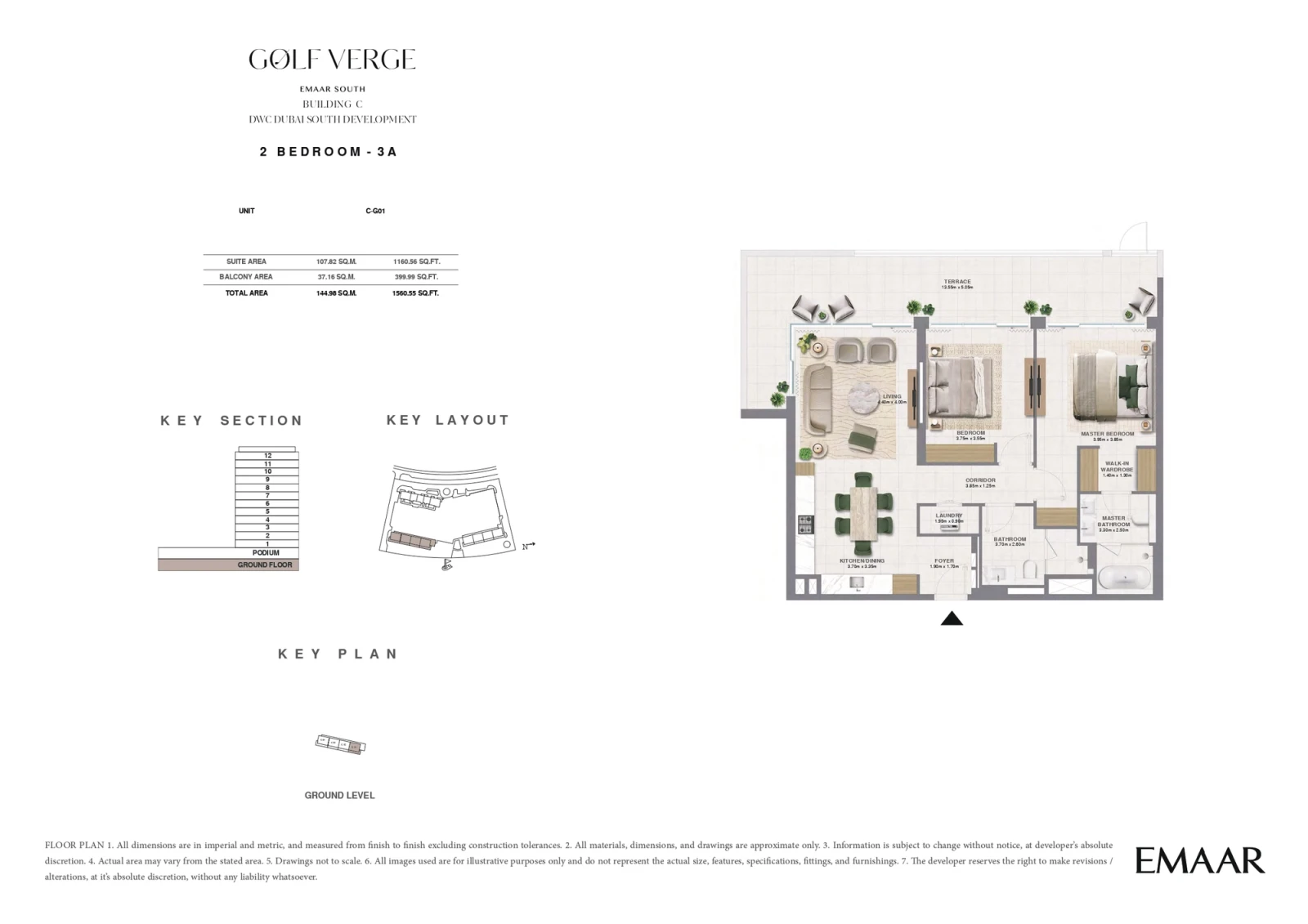 Floor plan for Type 3A