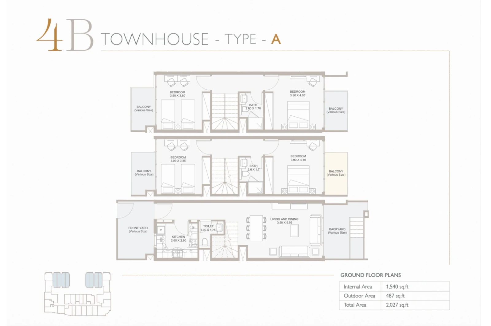 Floor plan for Type A
