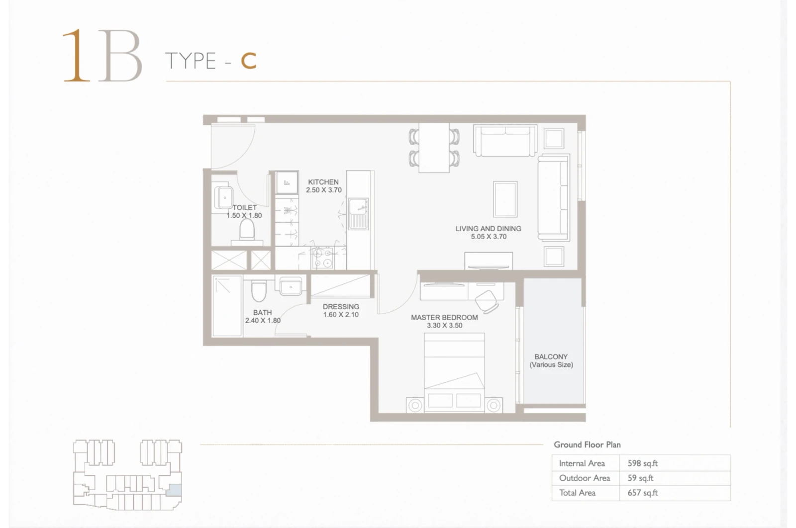 Floor plan for Type C