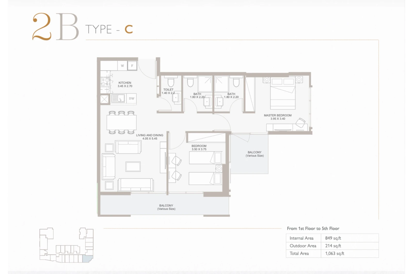 Floor plan for Type C