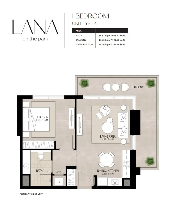 Floor plan for Type A
