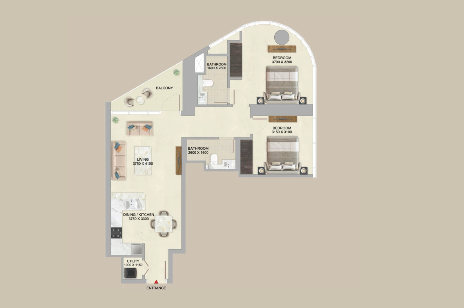 Floor plan for Type A