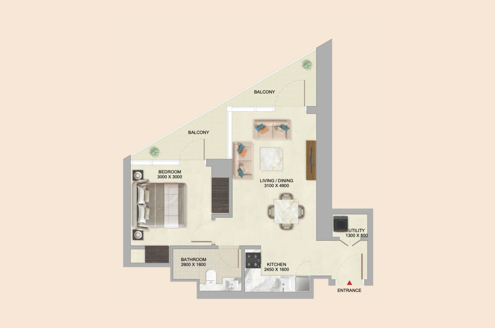 Floor plan for Type C