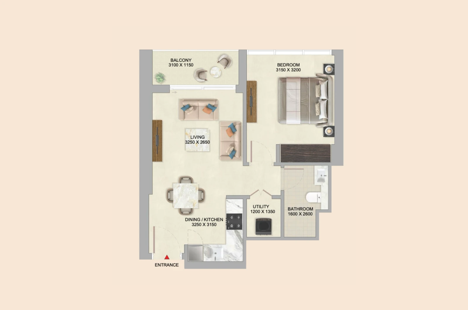 Floor plan for Type A