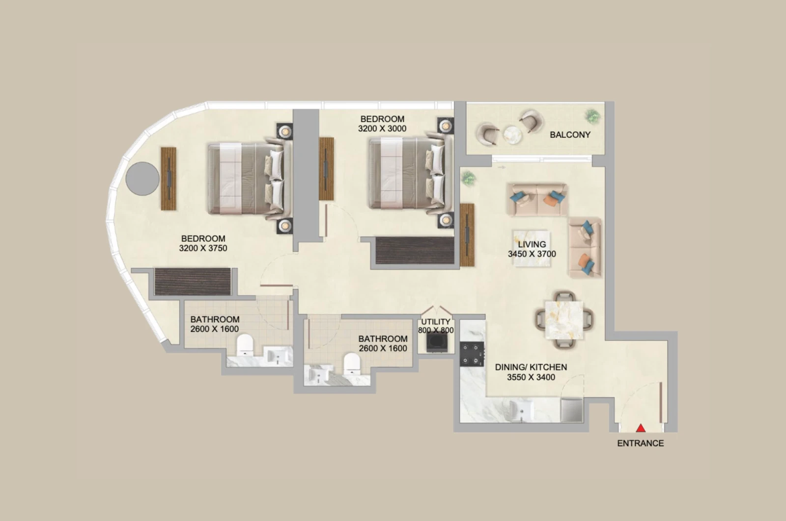 Floor plan for Type C