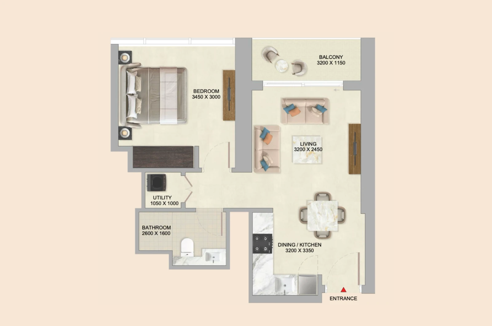 Floor plan for Type B