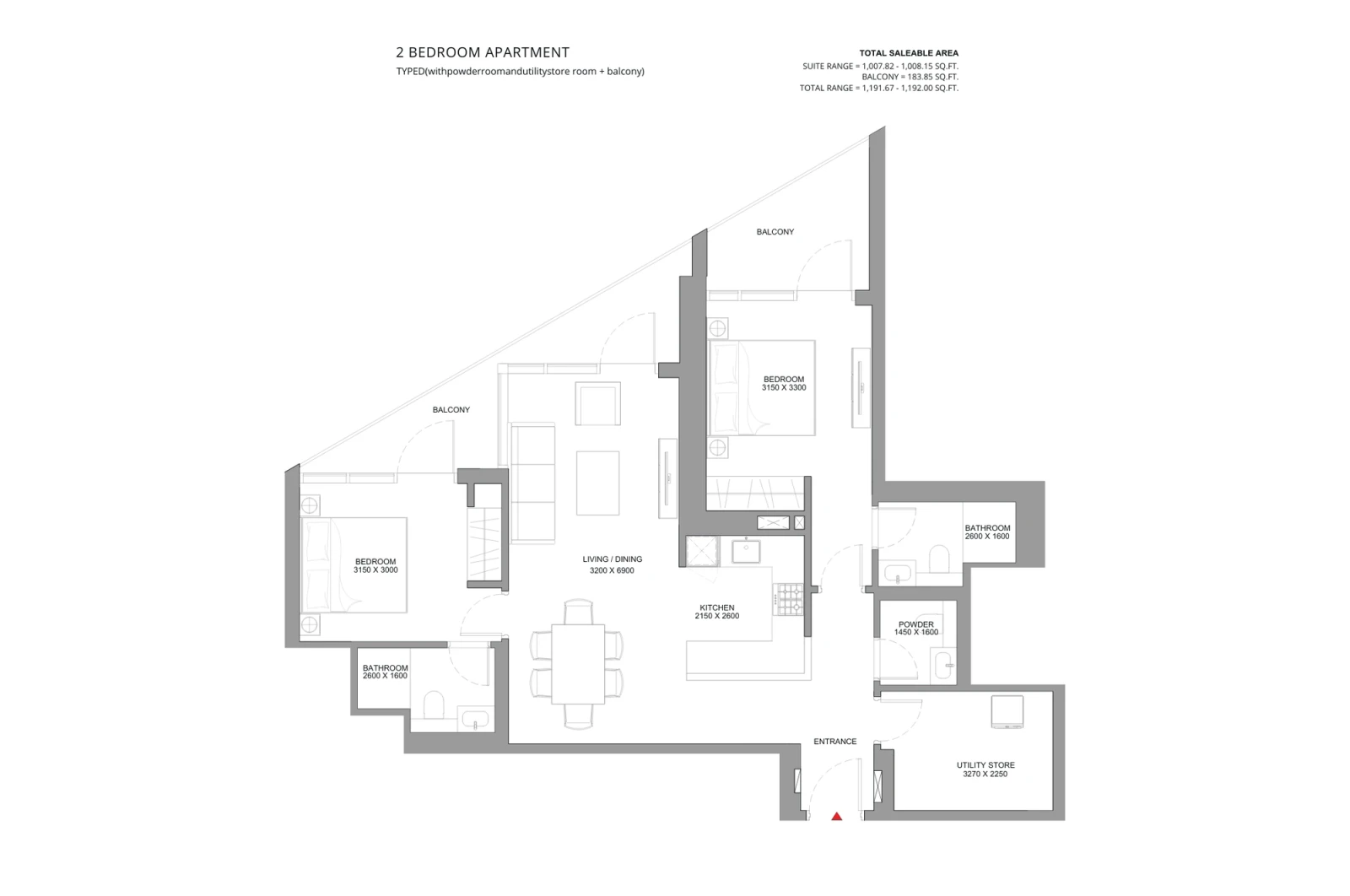 Floor plan for Type D
