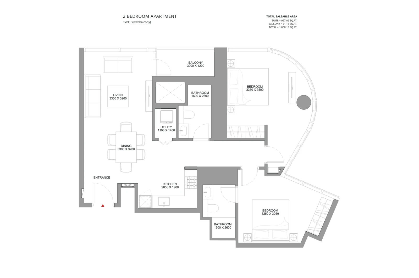 Floor plan for Type B