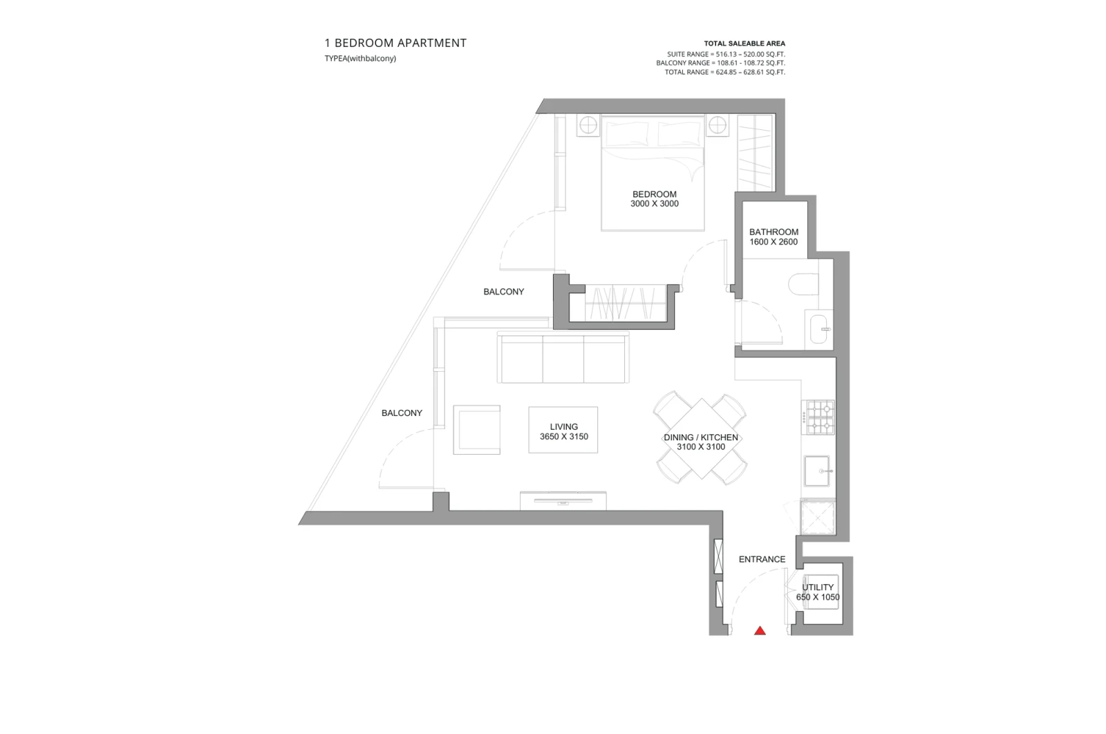 Floor plan for Type A