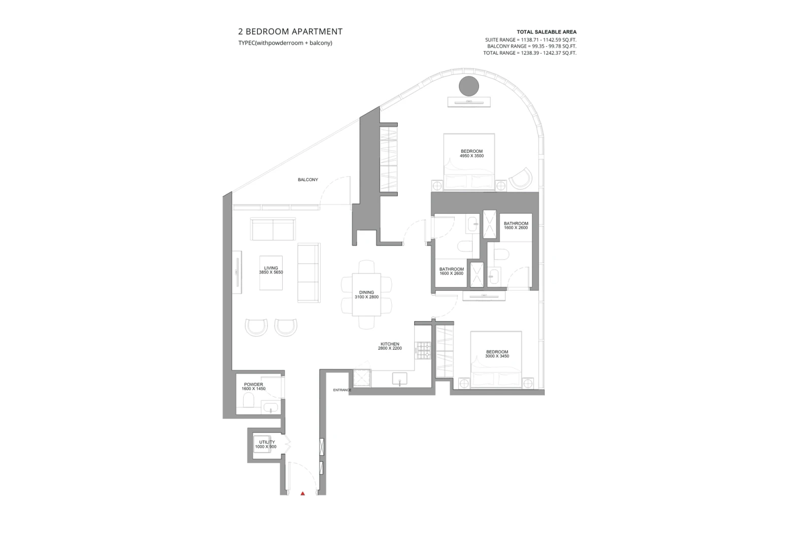 Floor plan for Type C