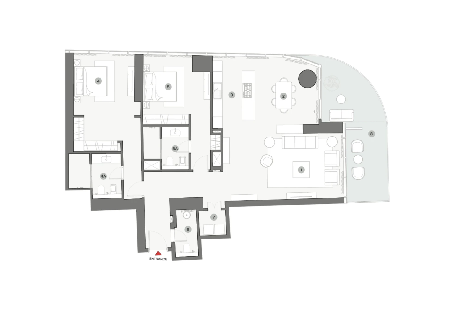 Floor plan for Type A