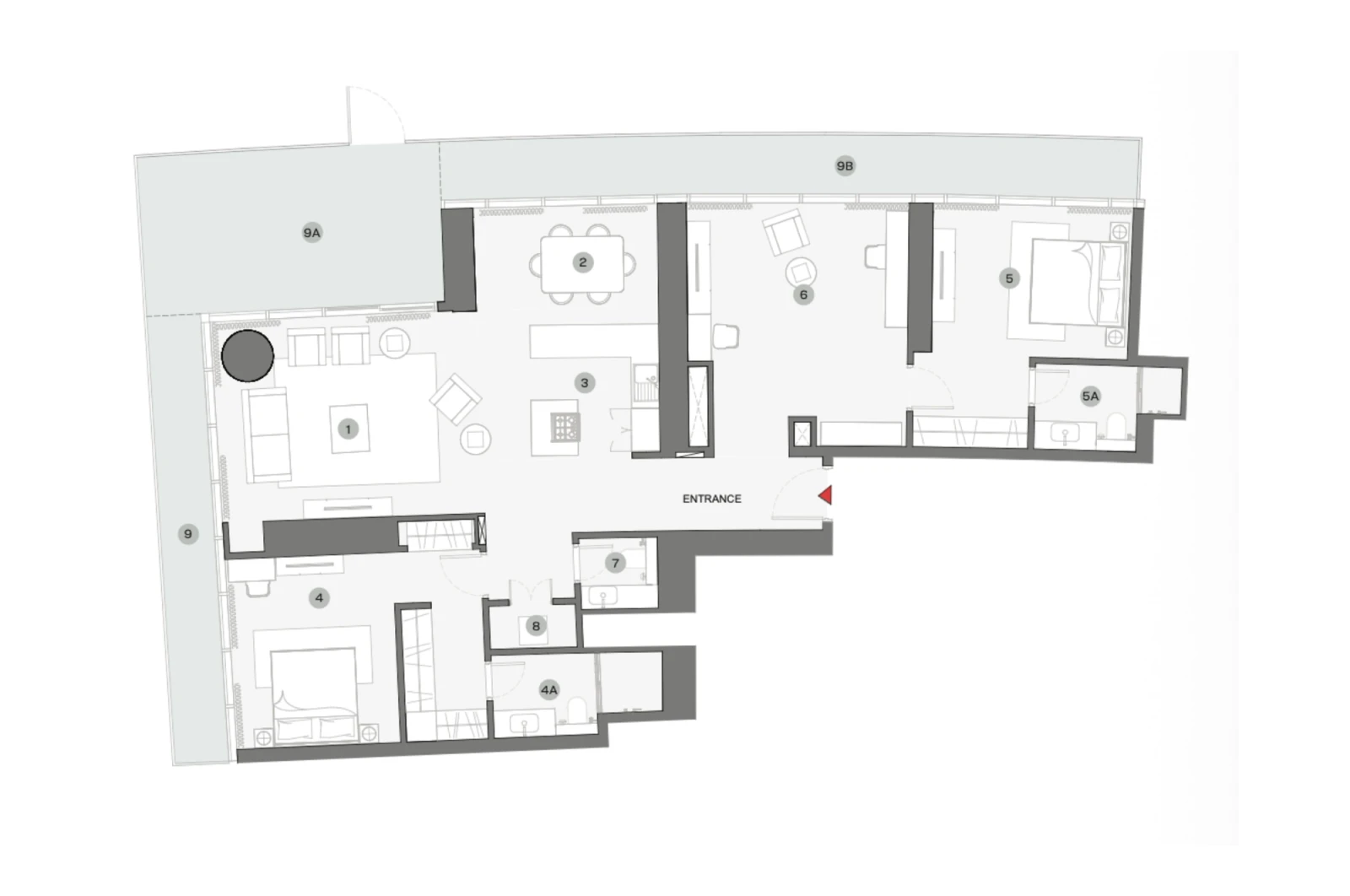 Floor plan for Type B