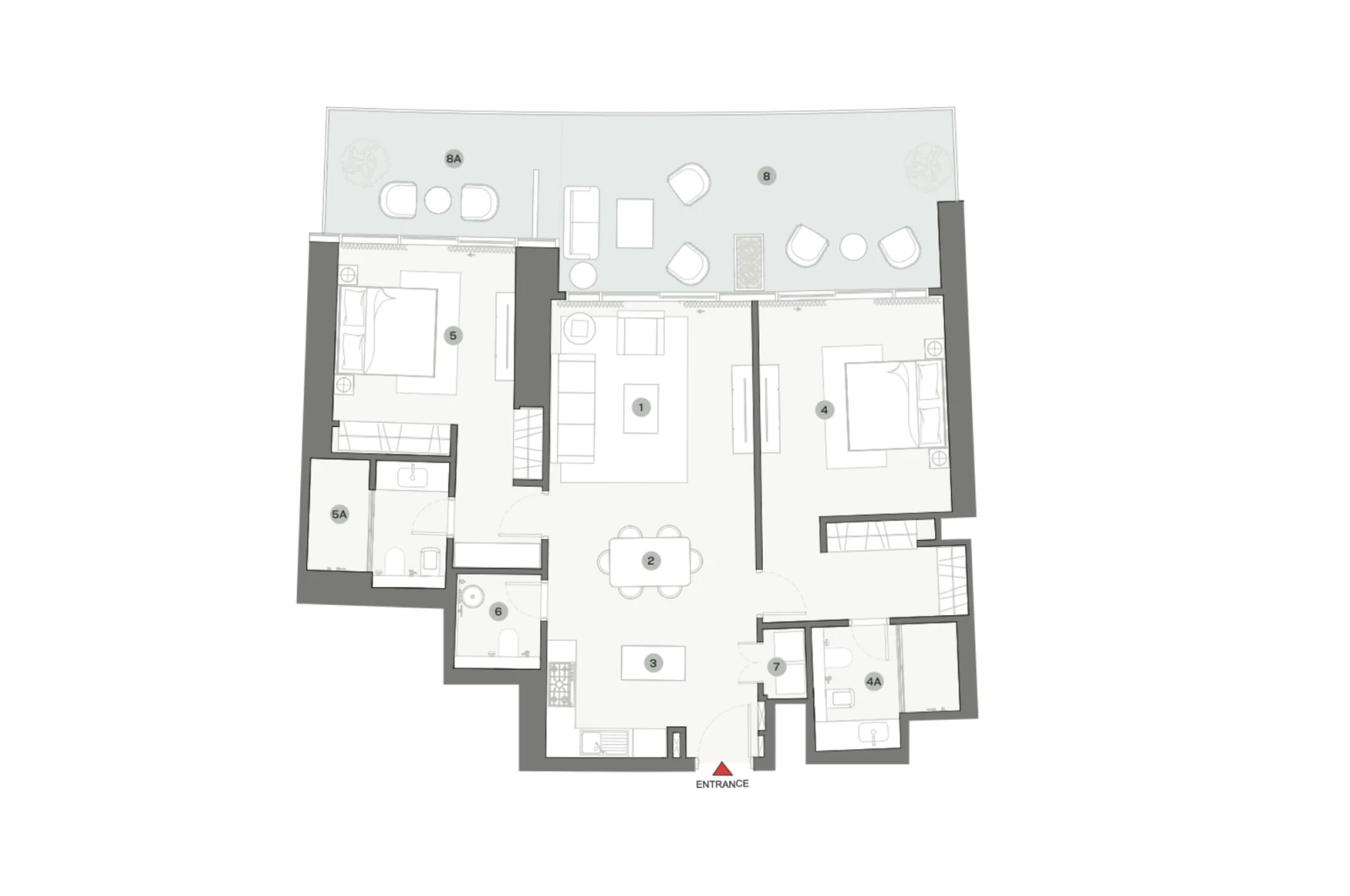 Floor plan for Type B