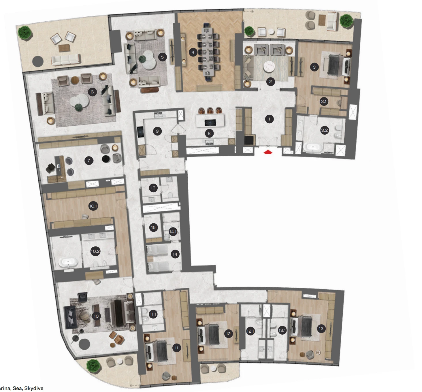 Floor plan for Type A