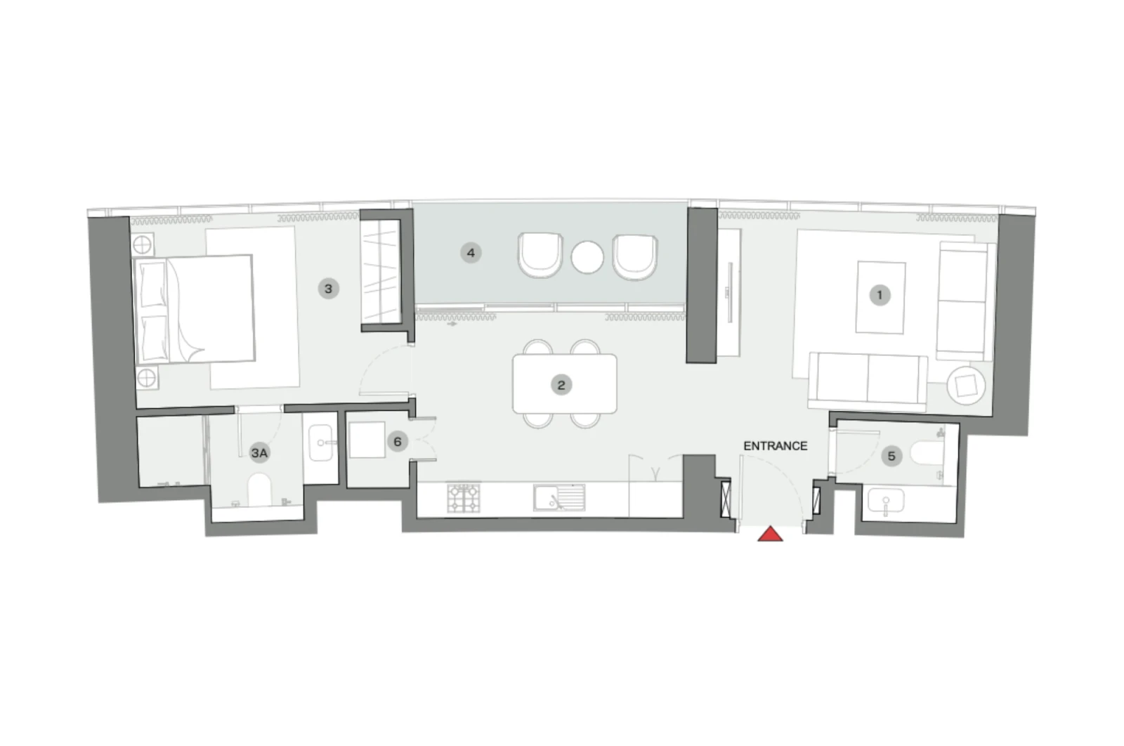 Floor plan for Type F