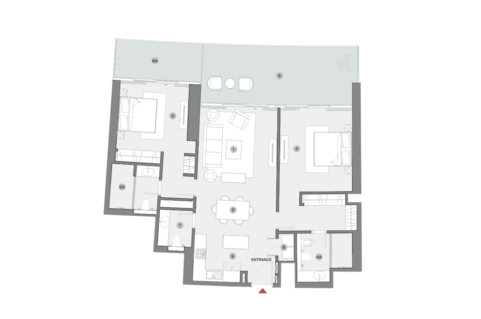 Floor plan for Type F