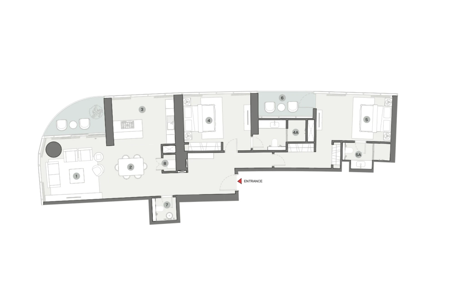 Floor plan for Type D