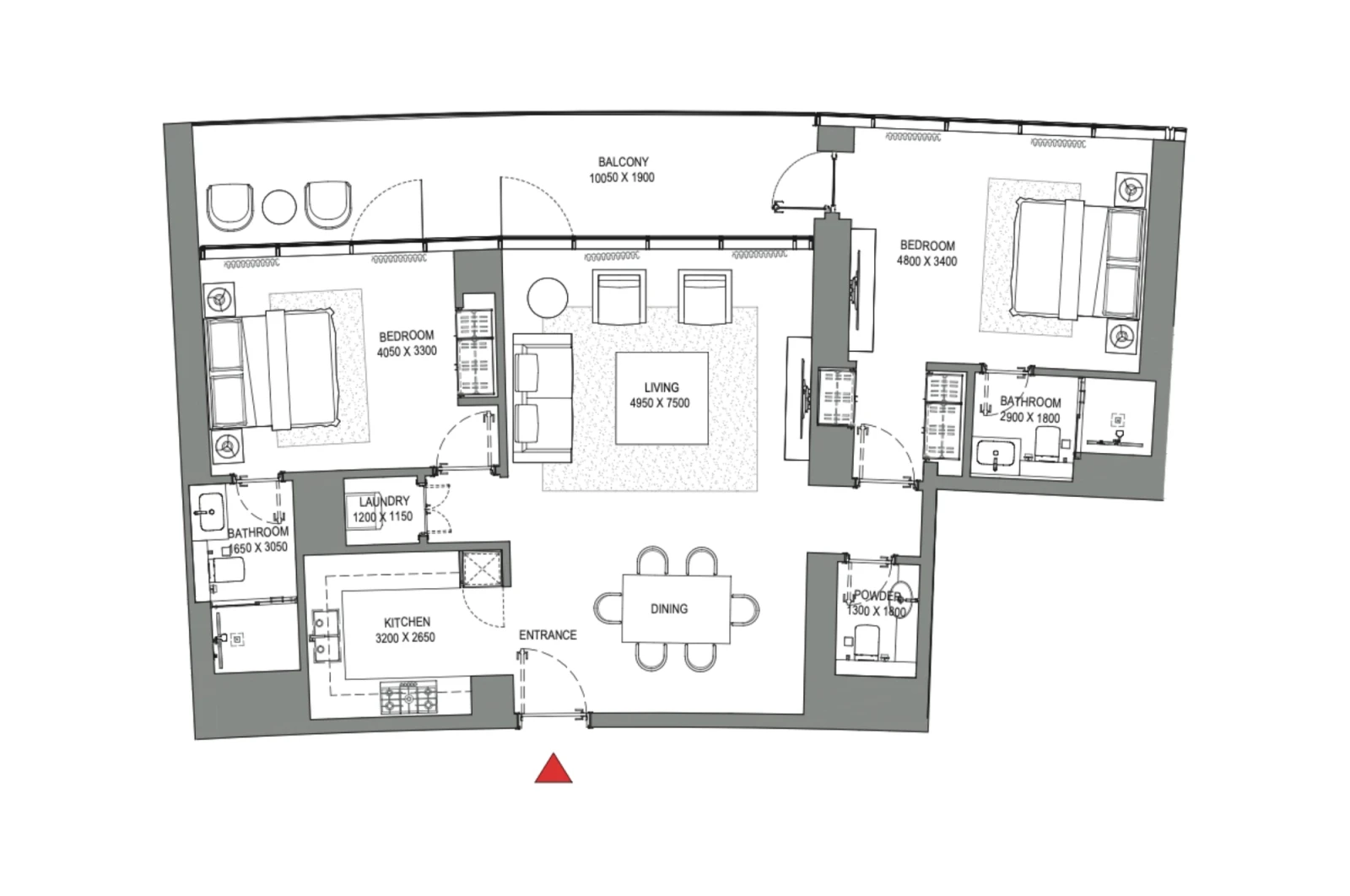 Floor plan for Type B