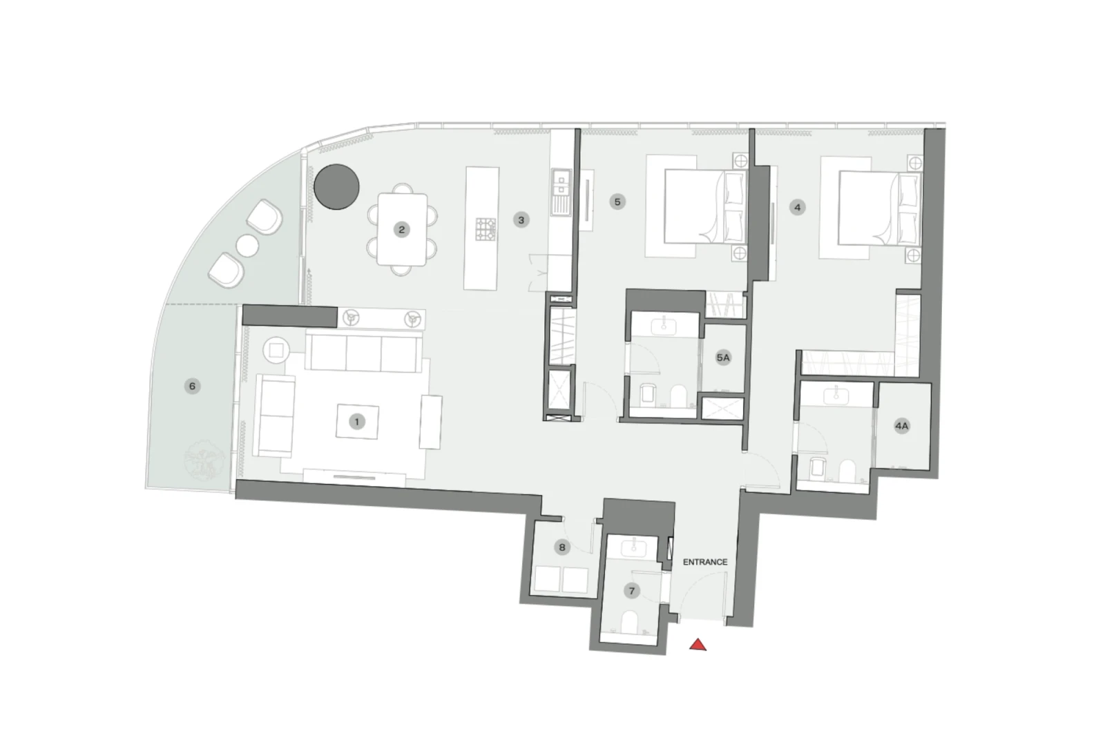 Floor plan for Type H