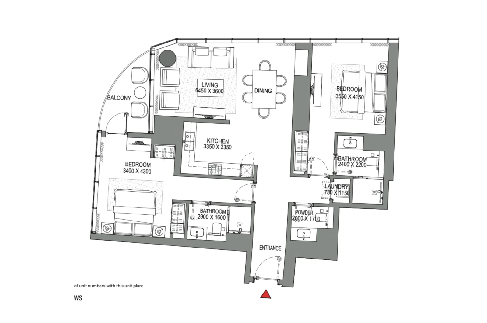 Floor plan for Type D