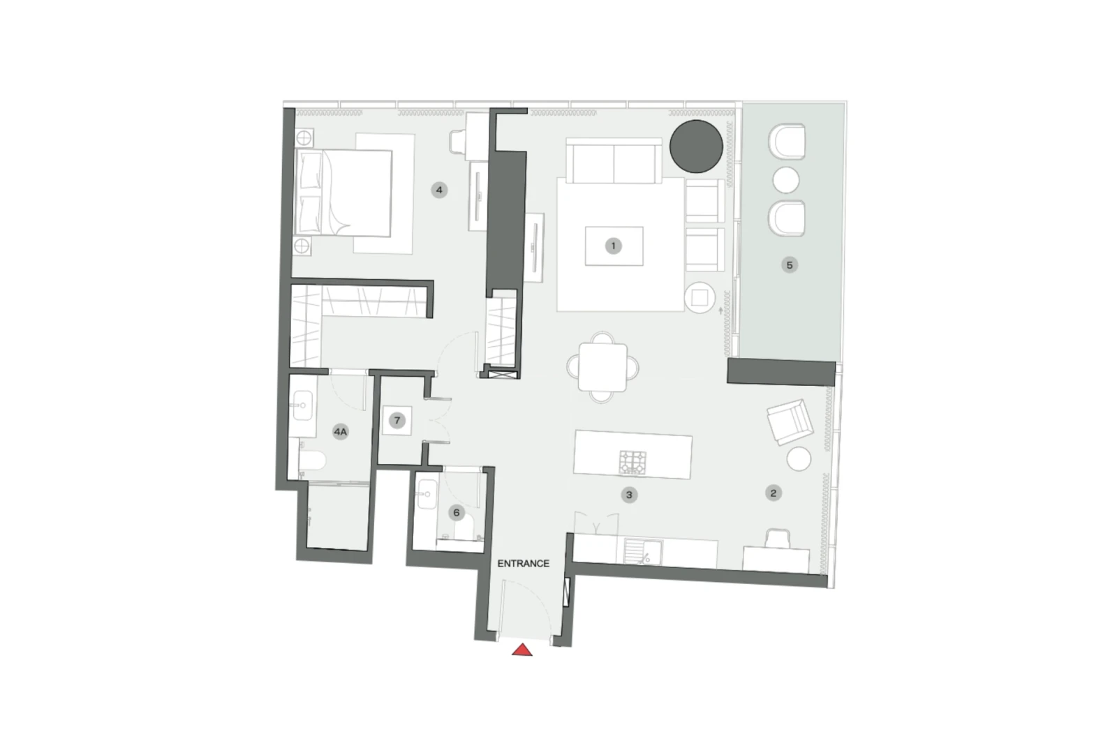 Floor plan for Type D