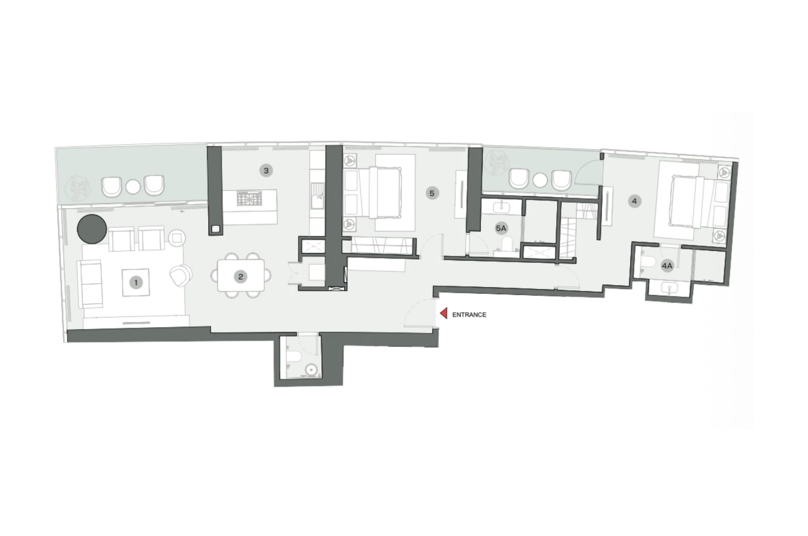 Floor plan for Type A