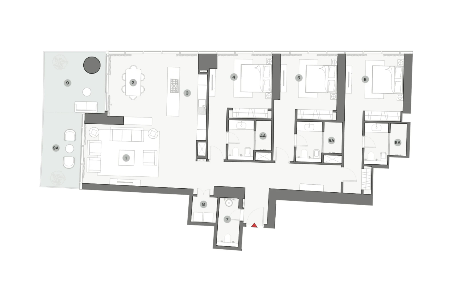 Floor plan for Type A