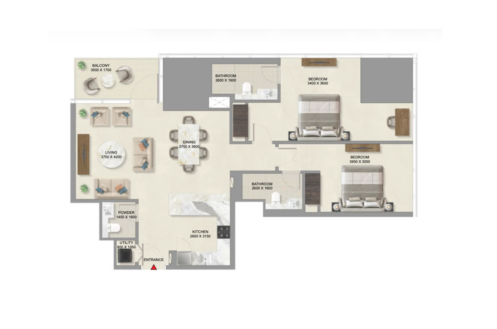 Floor plan for Type D