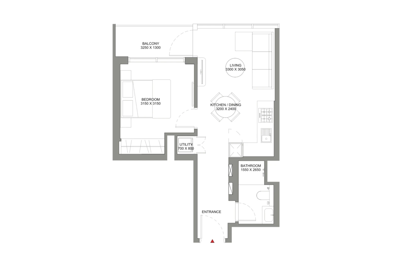 Floor plan for Type A