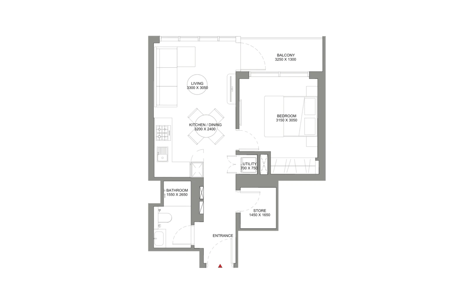 Floor plan for Type C
