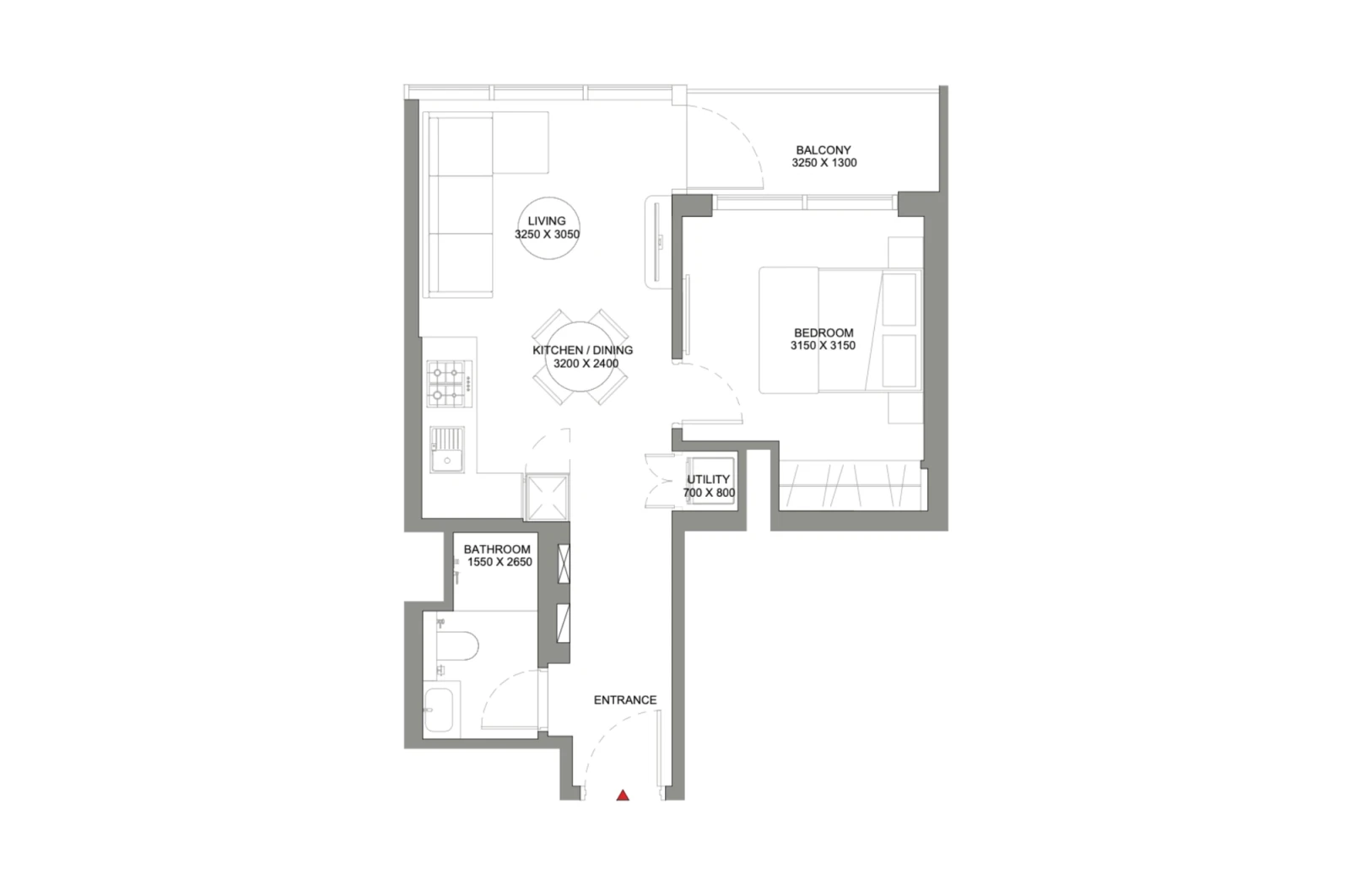 Floor plan for Type A