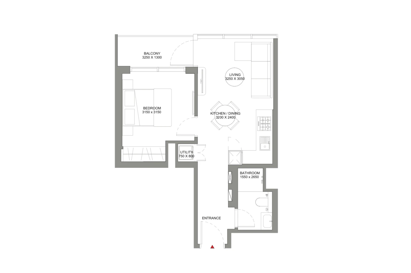 Floor plan for Type A