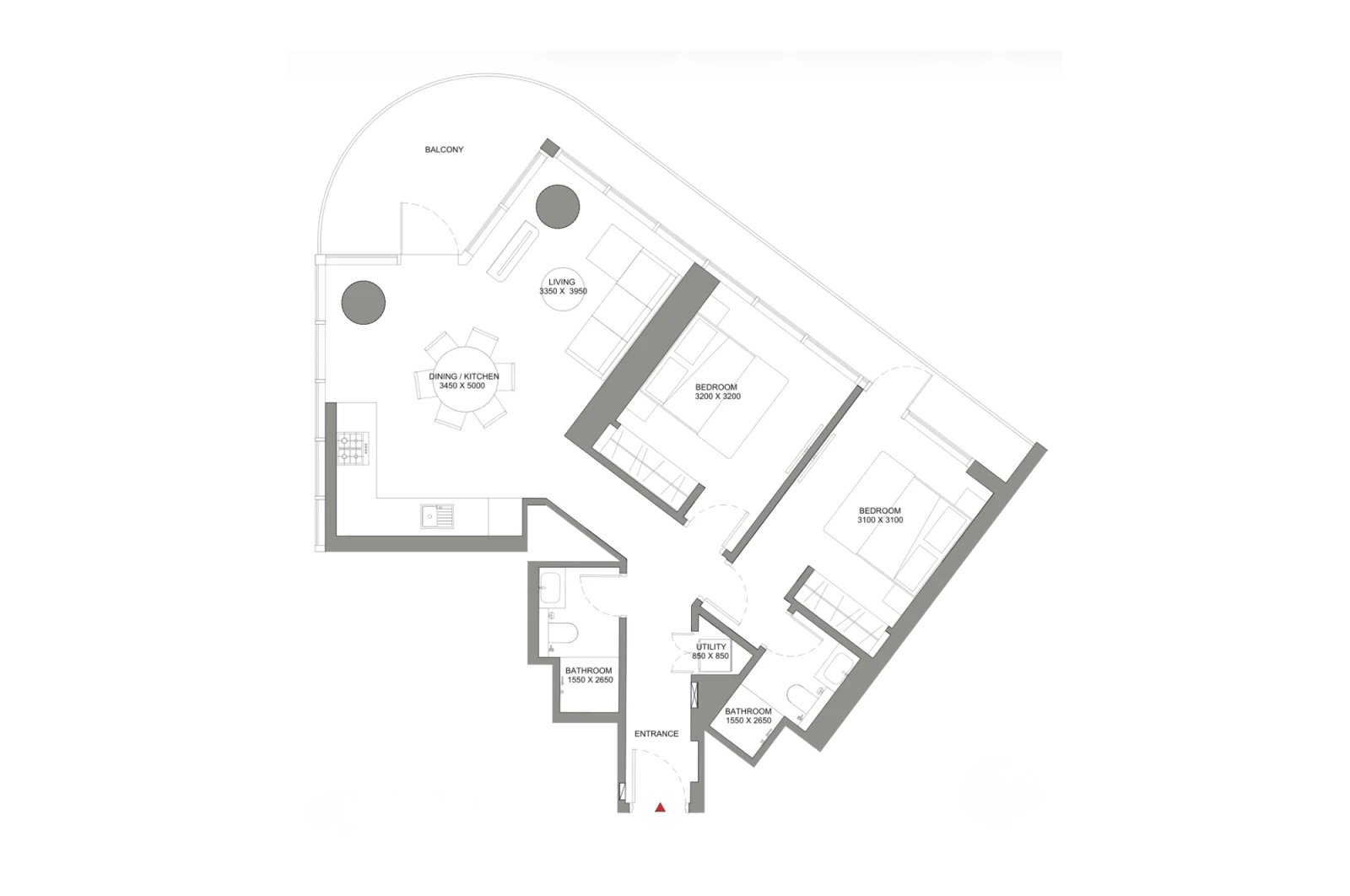 Floor plan for Type A